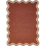 Flair Rugs Теракотен ръчно изработен килим със смес от вълна 160x230 cm Rivo Wool - Flair Rugs (503119382665)