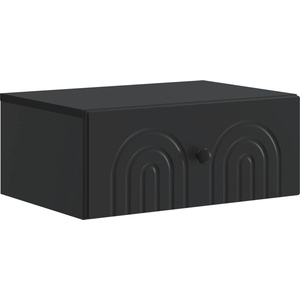 vidaXL Спален шкаф с монтаж на стена Черно 49 x 34, 5 x 20 см (898107)