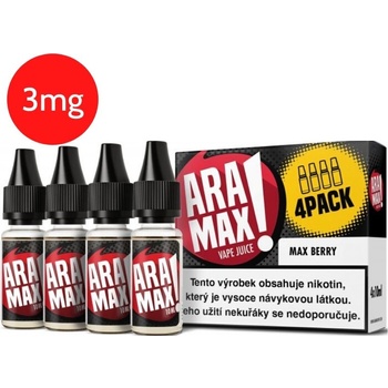 Aramax 4Pack Max Berry 4 x 10 ml 3 mg