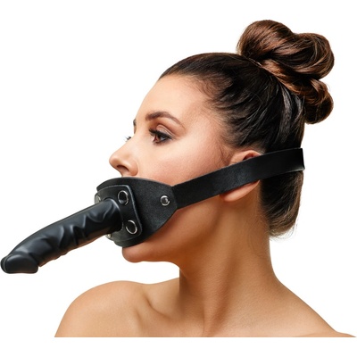 Zado Leather Dildo & Gag 2020254 Black