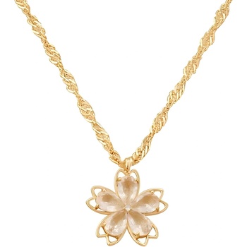 HARAHU Колие na-29396 - Златна / Кристалова kp29396 (na-29396)