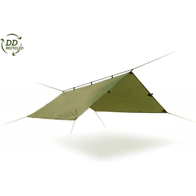 DD Hammocks Bivakovací plachta RECYKLOVANÁ 300 x 300 cm oliva šedá