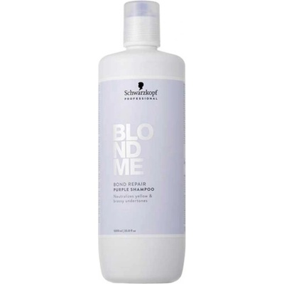 Schwarzkopf Professional BlondMe Bond Repair Purple Shampoo tónovací šampon pro neutralizaci žlutých tónů 300 ml