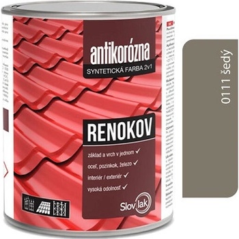 Renokov šedý 0,75kg antikorózna farba na kov