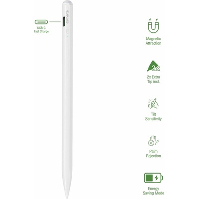 Active Pencil Pro 3 Stylus - професионална писалка за iPad (бял)