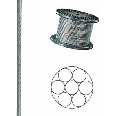 Penar Oceľové lano DIN 3055 spletenie 1x19 poplastované 1/2mm 1X19PVC12