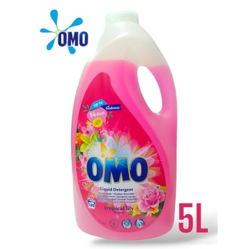 OMO Flower - Течен препарат за пране тропически цветя 5л, 100пр - Тропически цветя (1952)