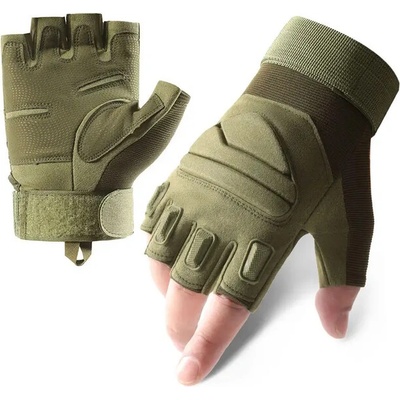 DRAGOWA Tactical Къси тактически ръкавици Yankee, зелени (DRG072.Green)