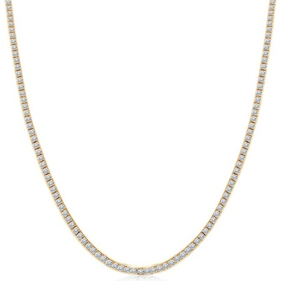 Savicki Náhrdelník žlté zlato, laboratórne diamanty SAV-N-TENIS-40CM-25SZ-175K-585-BDLAB-Z