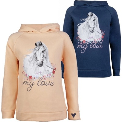 HKM Mikina Horse Spirit deep modrá – Zboží Dáma