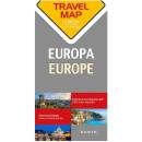 Travelmap Reisekarte Europa Europe 1:2.500.000