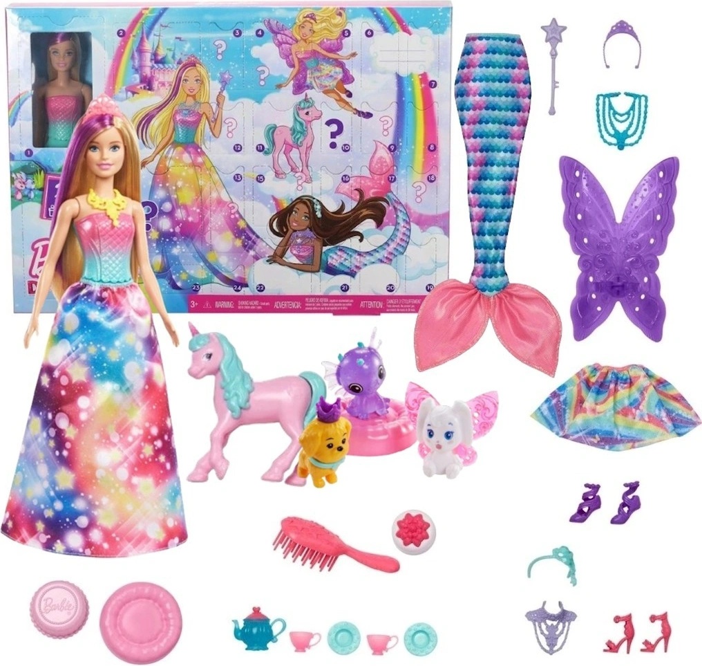 Mattel Barbie Dreamtopia adventní kalendář GJB72