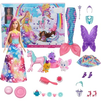 Mattel Barbie Dreamtopia adventní kalendář GJB72