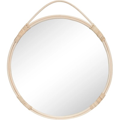 House Nordic Стенно огледало с ратанова рамка ø 50 cm Malo - House Nordic (4001250)