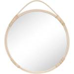 House Nordic Стенно огледало с ратанова рамка ø 50 cm Malo - House Nordic (4001250)