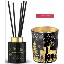 Bartek Set Warm Evening Mulled Wine svíčka 200 g + difuzér 100 ml