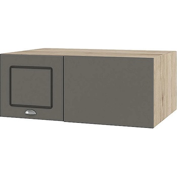 ИРИМ Горен ъглов кухненски шкаф Сити АРФ-Цимент мат-06-113 90 см