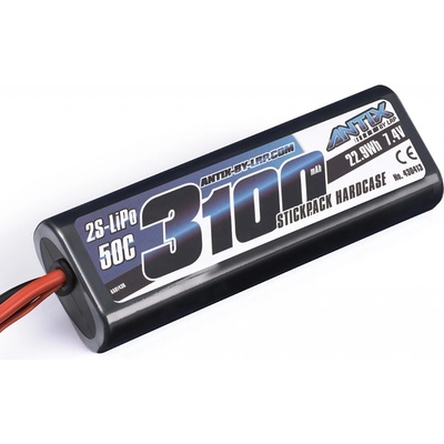 ANTIX by LRP 50C LiPo Car Stickpack Hardcase T-DYN konektor 7.4 V 3100 mAh