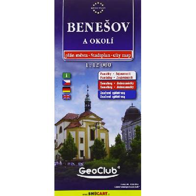Benešov 1:12T plán města