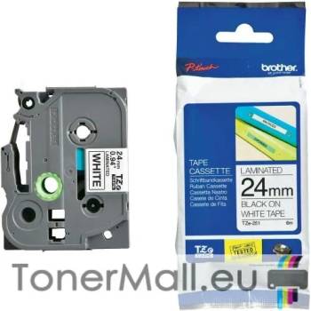Image 1 of Brother Tape Black on White Brother TZ-251