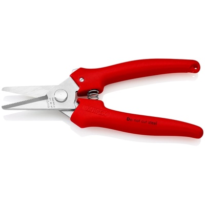 KNIPEX Ножици за рязане на оплетка, хромирани, червена (k9505140)
