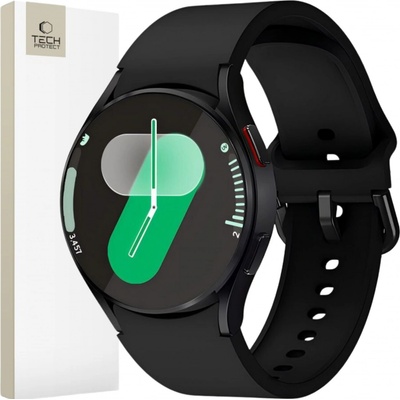 Tech-Protect Silicone na Samsung Galaxy Watch 4 / 5 / 5 Pro / 6 / 7 / FE, černý TEC313518 – Zboží Mobilmania