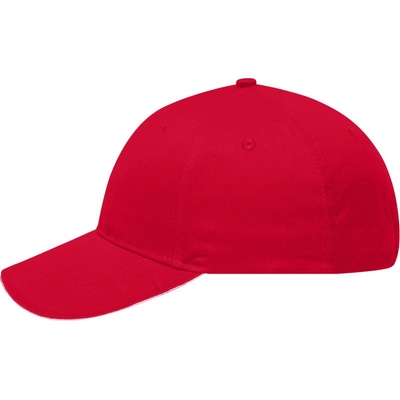 Myrtle Beach MB 6212 sandwich 6 panelová COT03621294199-red/white Červená/bílá