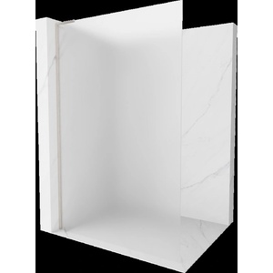 Mexen Kioto L стена за душ Walk-in 110 x 200 cm, матирано, четкан никел - 800-110-103-97-30 (800-110-103-97-30)