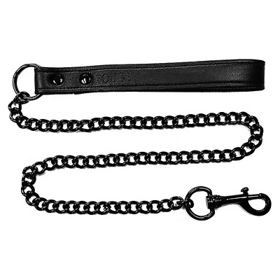 ostatní ROUGE Leather Lead Black with Black Accessories
