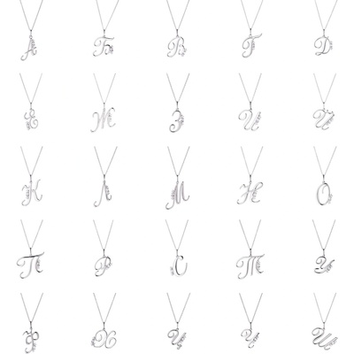 Silenti Jewelry Сребърно колие "Букви