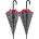 PERLETTI Чадър Perletti 61 cm assorted umbrella - Grey (Black / White)