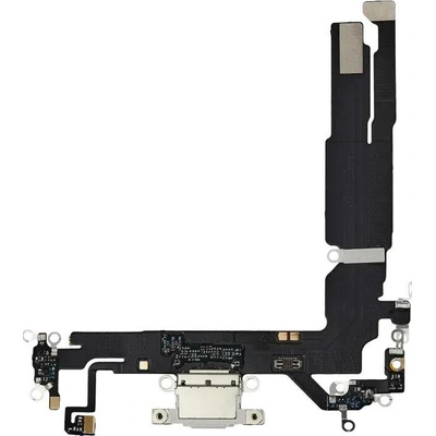 Nabíjecí obvod + Flex kabel iPhone 16 – Aftermarket Plus – bílý IPH1689