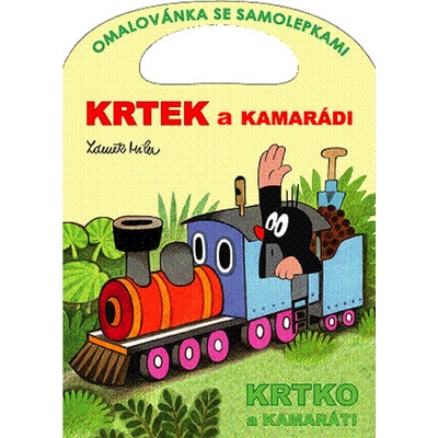 Krtek a kamarádi se samolepkami omalovánka Zdeněk Miler