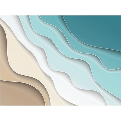 AG design FTNS-1264 vliesová fototapeta Waves rozměry 360 x 270 cm
