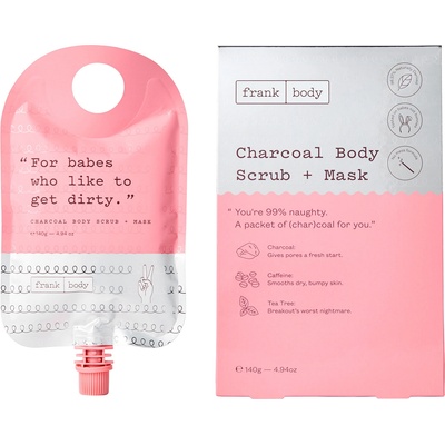 Frank Body Charcoal Body Scrub & Mask Ексфолиант за тяло дамски 238ml