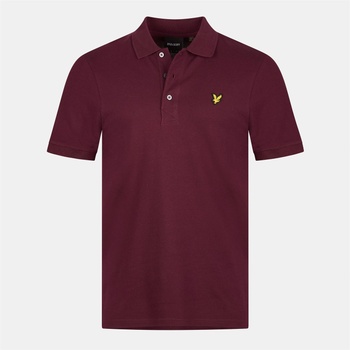 Lyle and Scott Блуза с яка Lyle and Scott Basic Short Sleeve Polo Shirt - Burgundy Z562