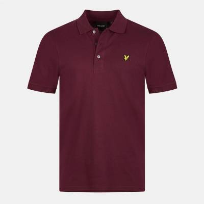 Lyle and Scott Блуза с яка Lyle and Scott Basic Short Sleeve Polo Shirt - Burgundy Z562
