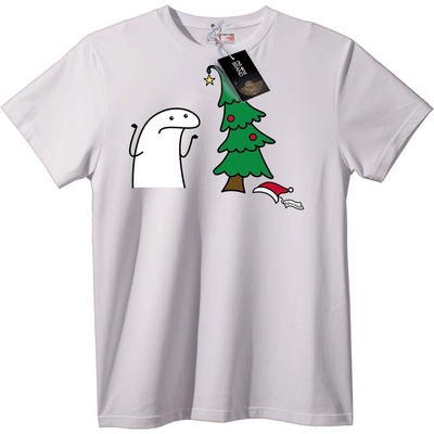 NOONEBRAND Тениска Коледен Нарвал - 5XL, Black