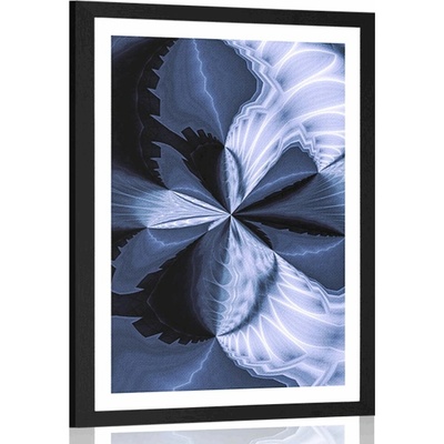 Plakát s paspartou umělecká abstrakce - 40x60 black