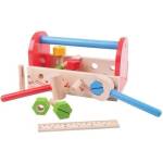 Bigjigs Toys Дървен комплект Bigjigs - Кутия с инструменти (BJ688) - baby