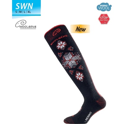 Lasting SWN merino wool černočervená