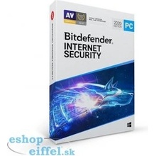 Bitdefender Internet Security 2020 3 lic. 12 mes.