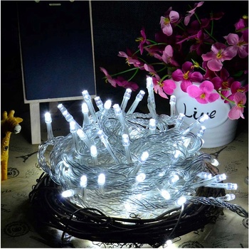 Mobilly Коледна LED светлинна верига, 10 м, бяла (S-LED-1256H)