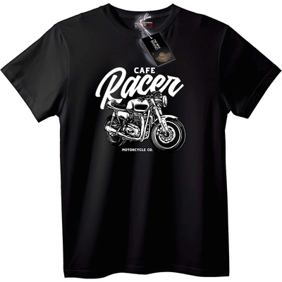 NOONEBRAND Тениска Cafe Racer Мотор - M, White