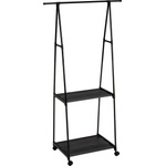 Casa Selección Черна метална стойка за дрехи на колелца 84x43x156 cm - Casa Selección (806926)