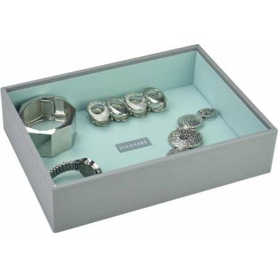 Stackers box na šperky Grey Mint Classic Open tyrkysová