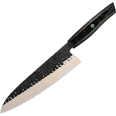 HARAHU Дамаски кухненски нож ZA-37583 - Chef / Черен / Кафяв KP37583 (ZA-37583)