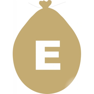 Balónek písmeno E zlaté
