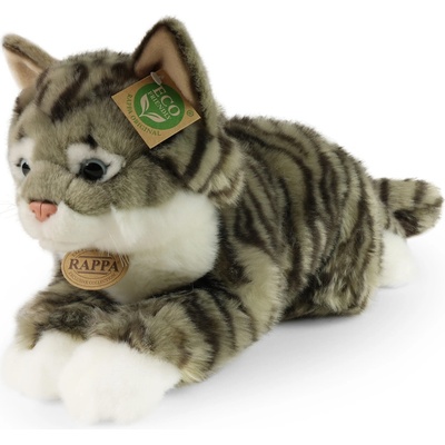 Eco-Friendly Rappa mourovatá mačka sivá 42 cm