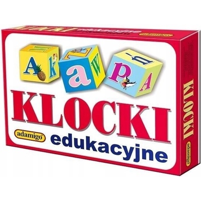 Klocki edukacyjnelitery i sylaby 18 elementów